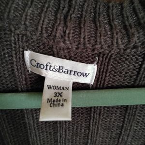 Long sweater, dark gray